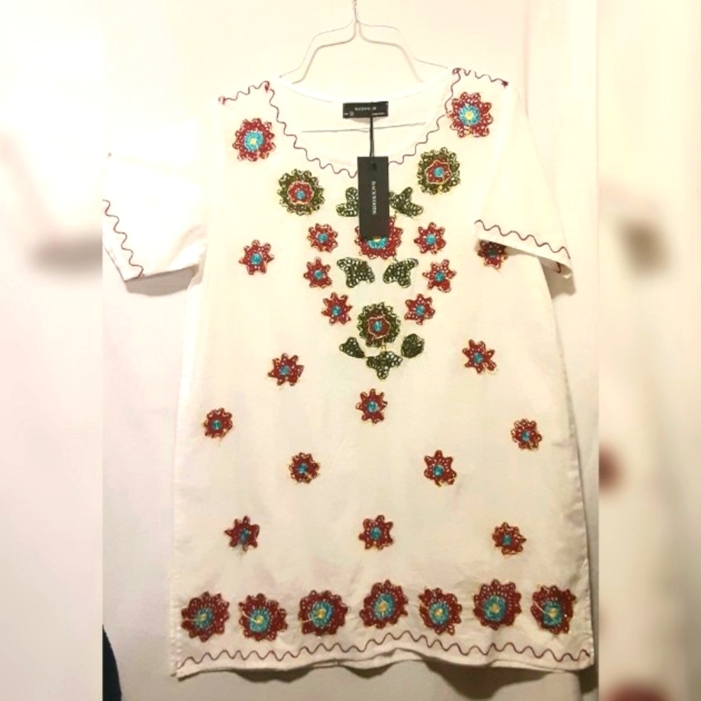 Embroidered Cotton Tunic - Various Sizes